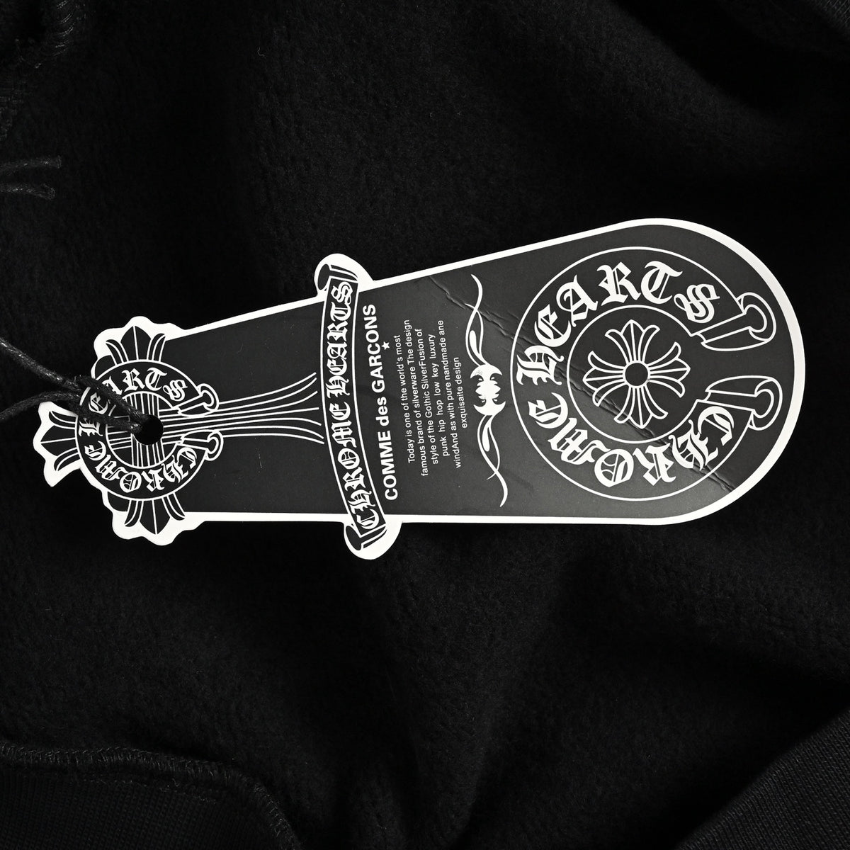 Vertical Logo Hoodie Black