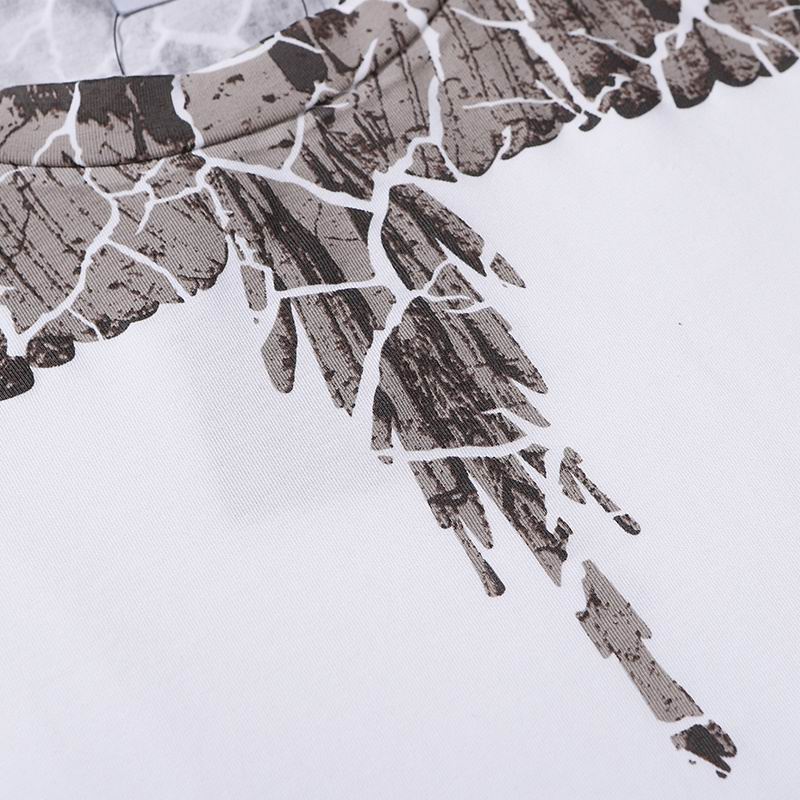 Icon Wings Cracked Graphic White