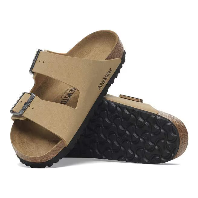 Birkenstock Arizona Birko-Flor Nubuk Latte Cream
