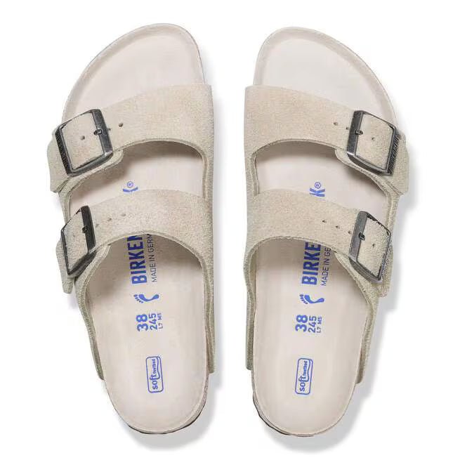 Birkenstock Arizona Soft Footbed Suede Oyster
