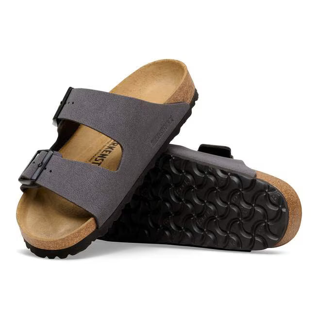 Birkenstock Arizona Birko-Flor Nubuck Velvet Gray