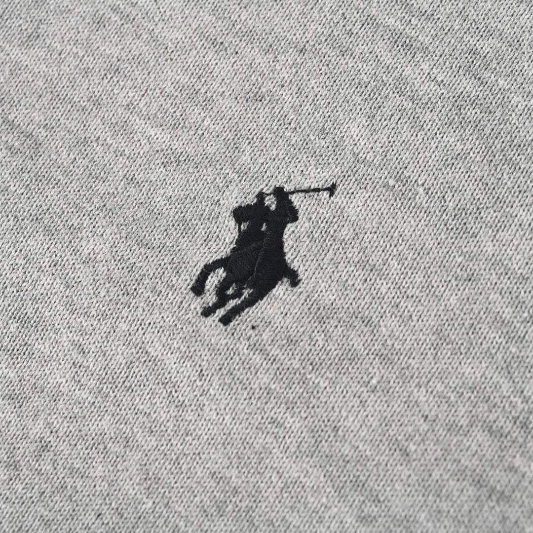 Long-Sleeve Cotton Polo Andover Heather