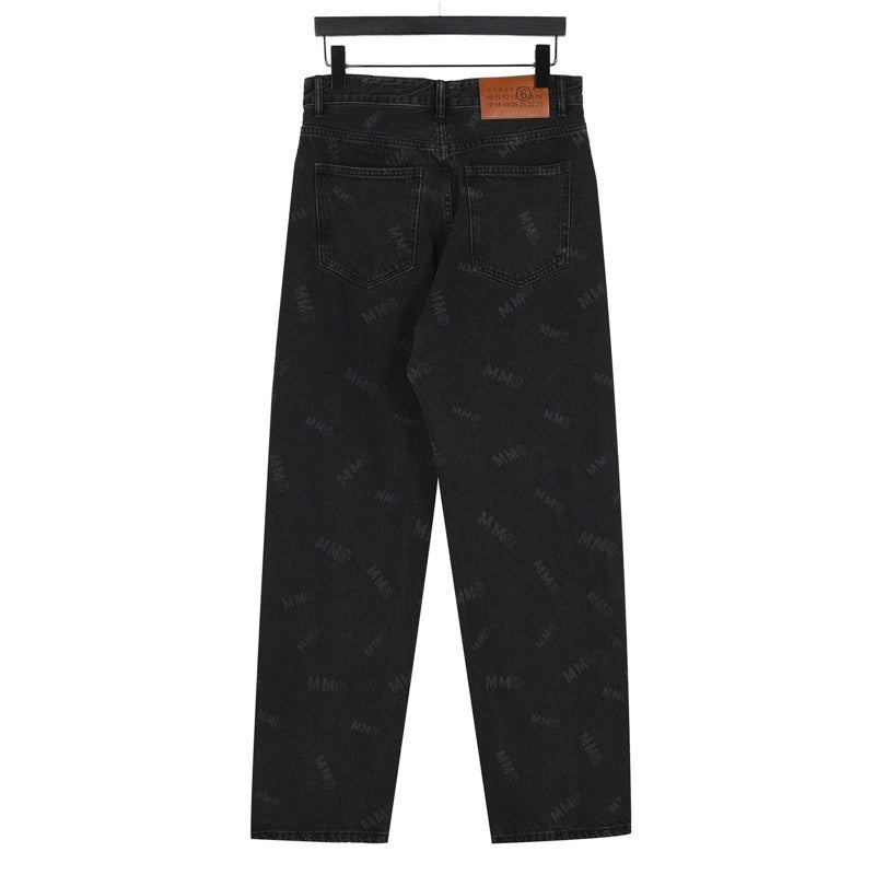 All-Over Monogram Black Wash