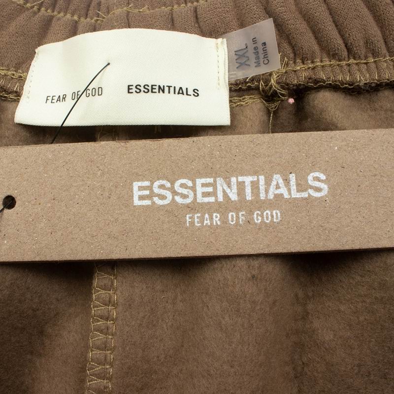 Fleece Drawstring Sweatpants Brown