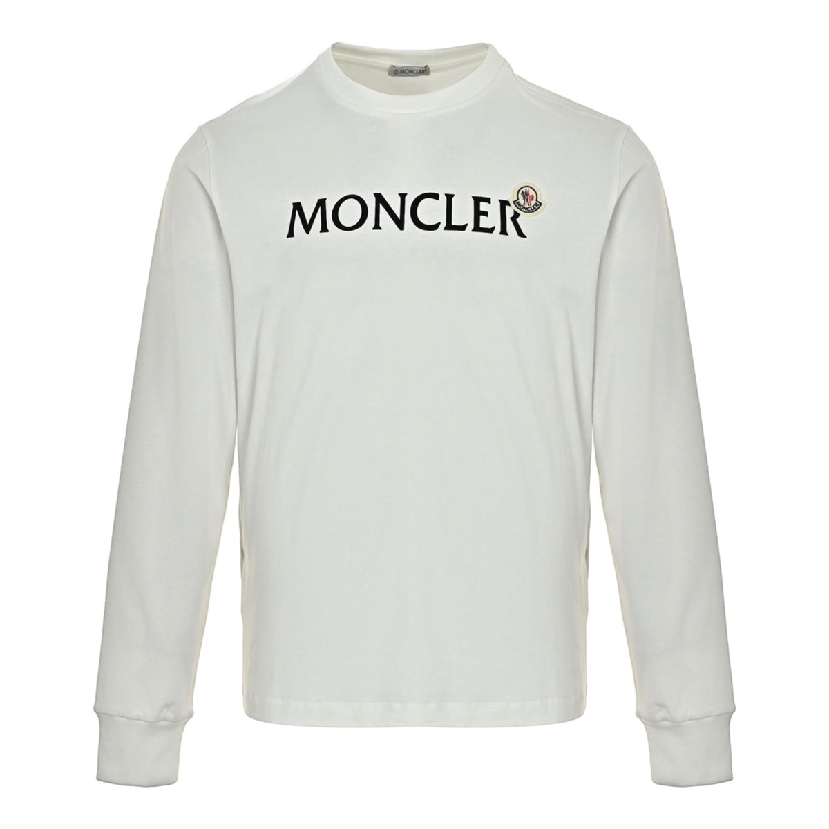 Logo Cotton Long-Sleeve White