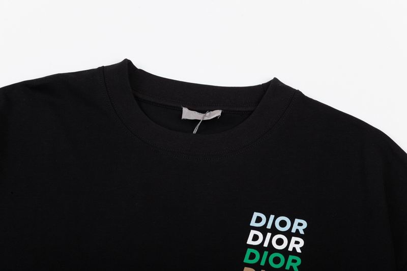 Multicolor Logo Stack T-Shirt Black