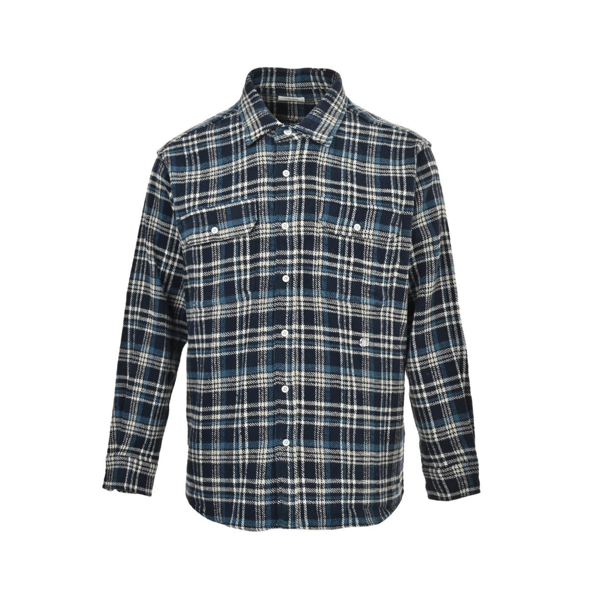Loose Lumberjack Check Navy Blue