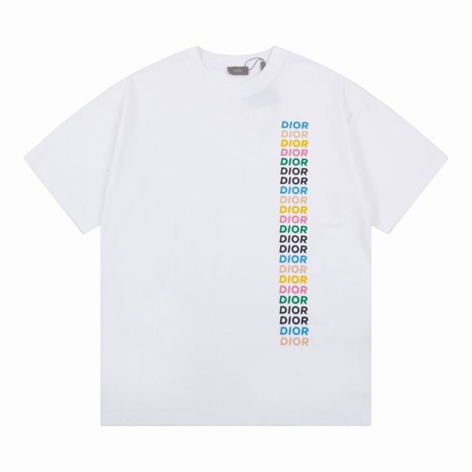 Multicolor Logo Stack T-Shirt White
