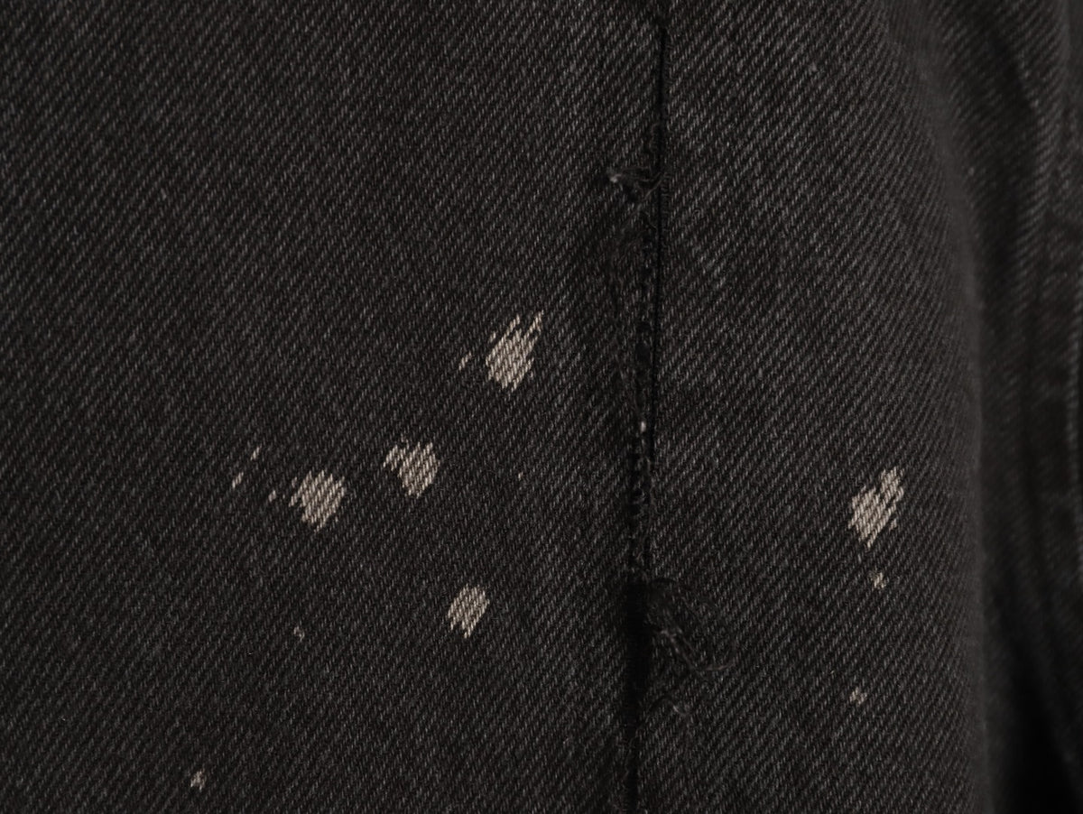 Paint-Splatter Fringe Black