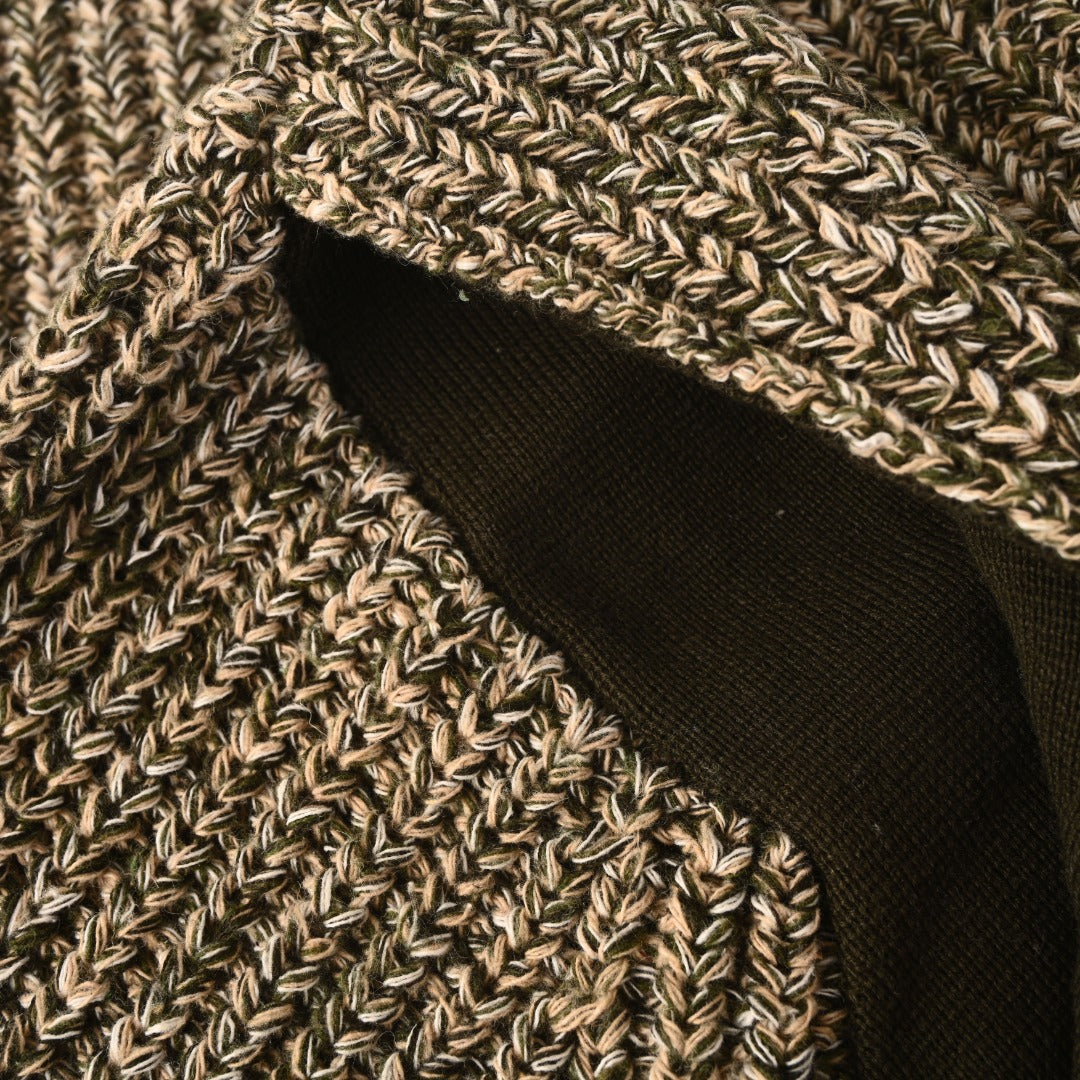 Grenoble Shell-Trimmed Rollneck Olive Green