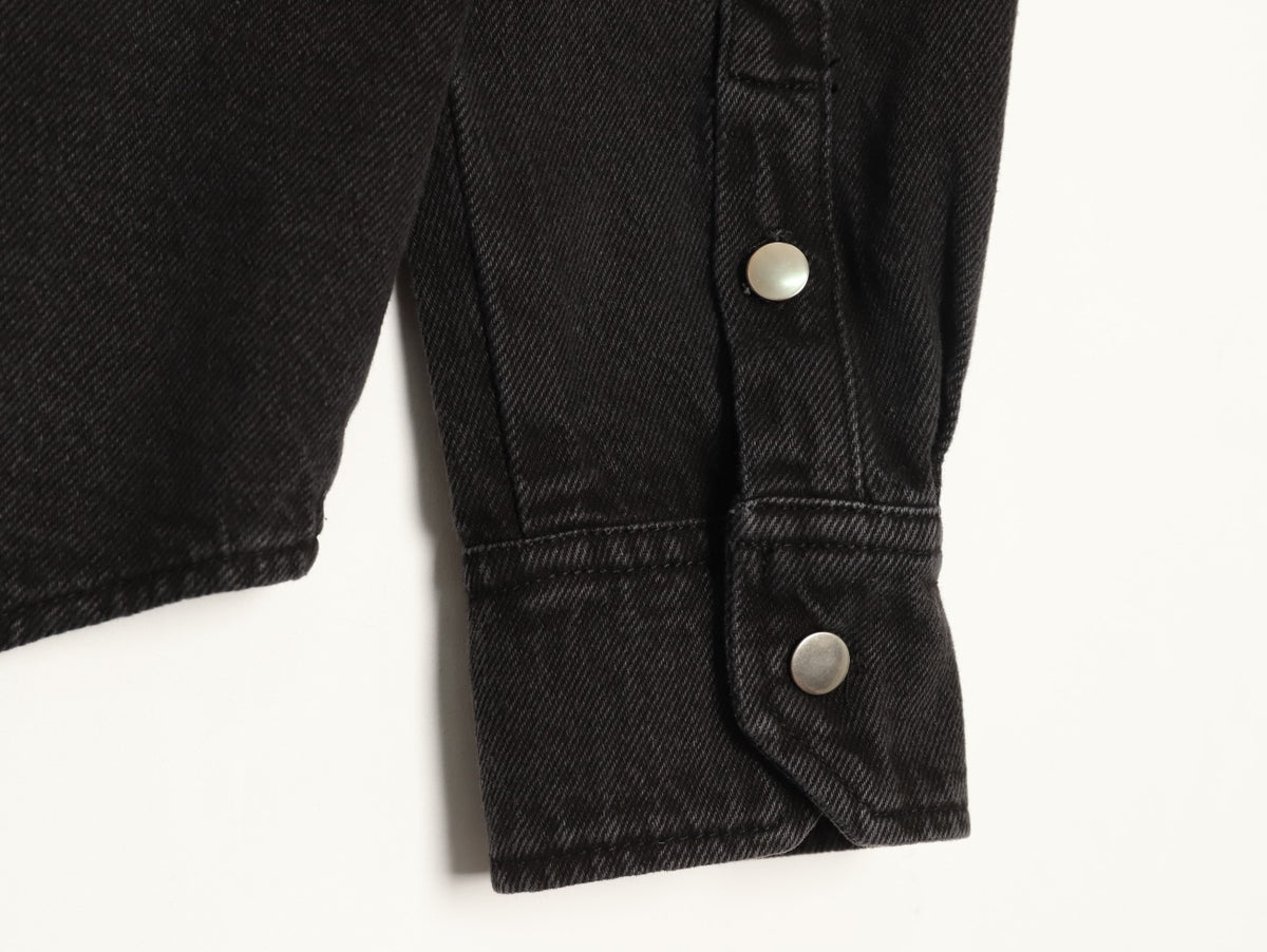 Paint-Splatter Fringe Black