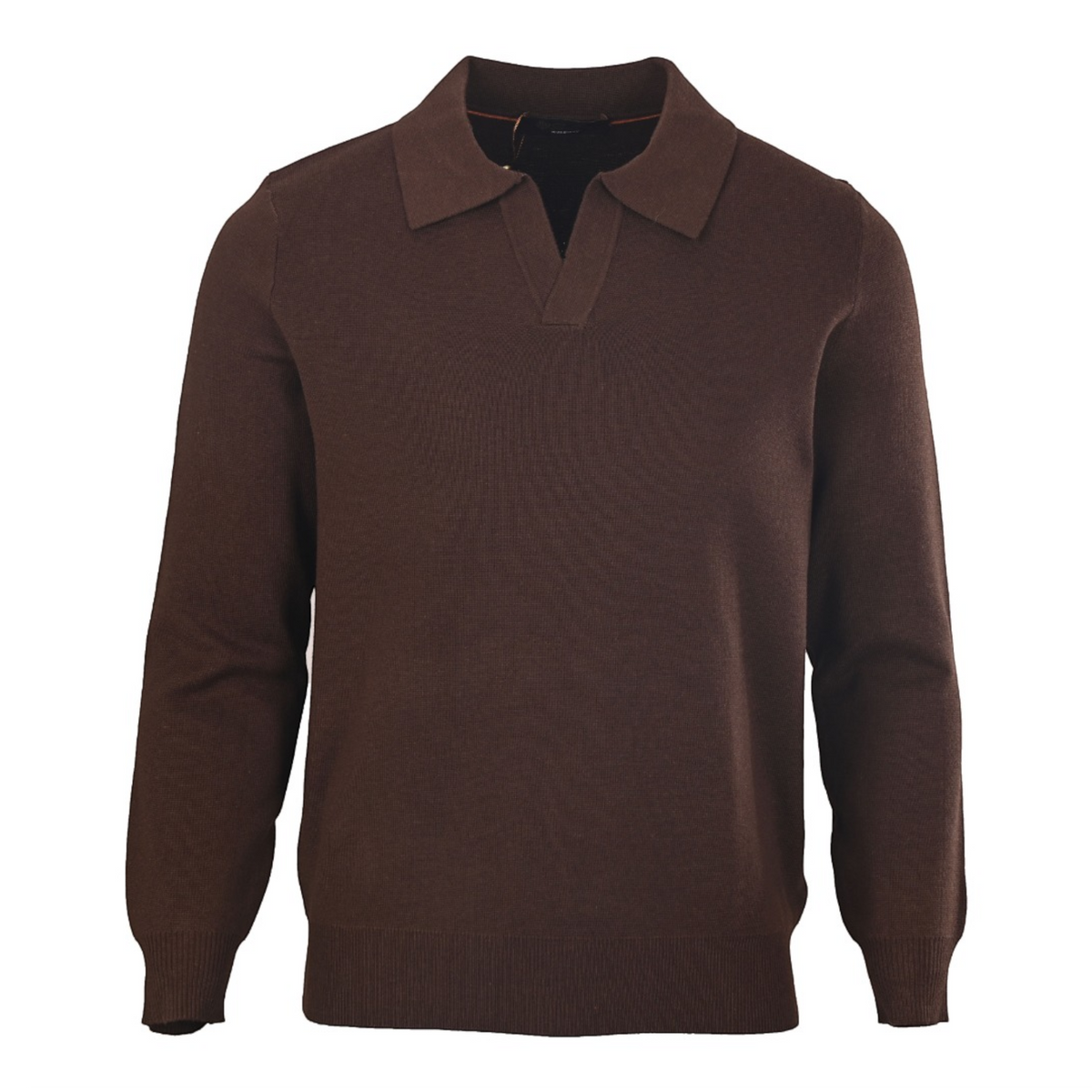 Open Polo Chocolate Brown