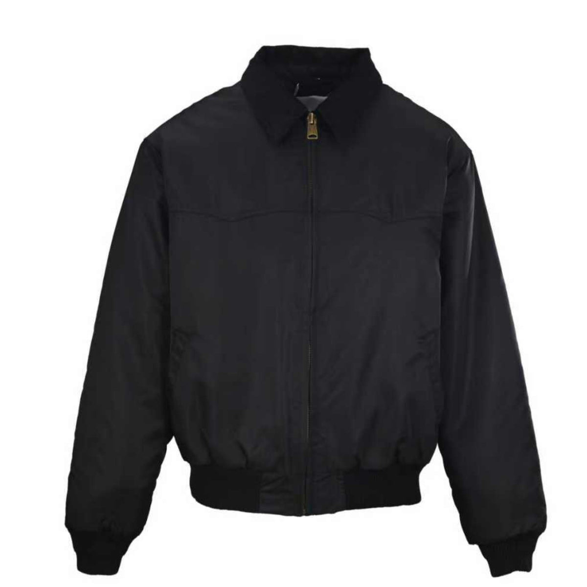 Corduroy Collar Western Black