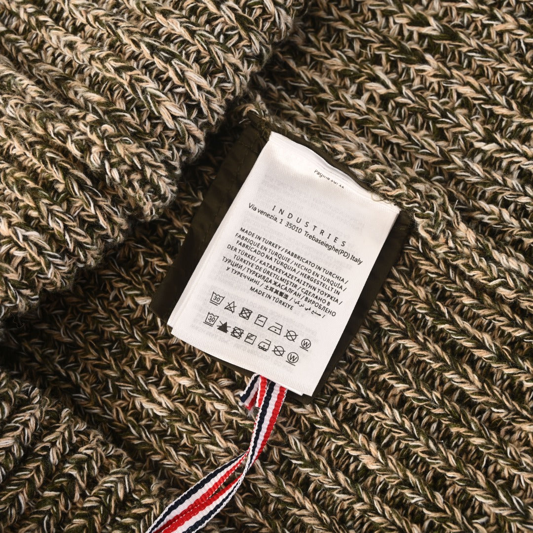 Grenoble Shell-Trimmed Rollneck Olive Green