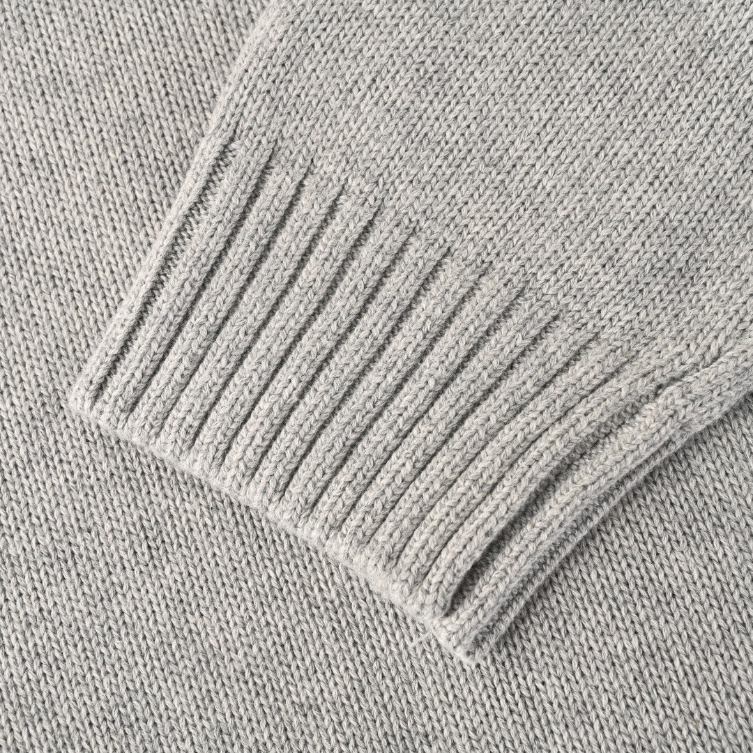 Cotton Quarter-Zip Sweater Andover Heather