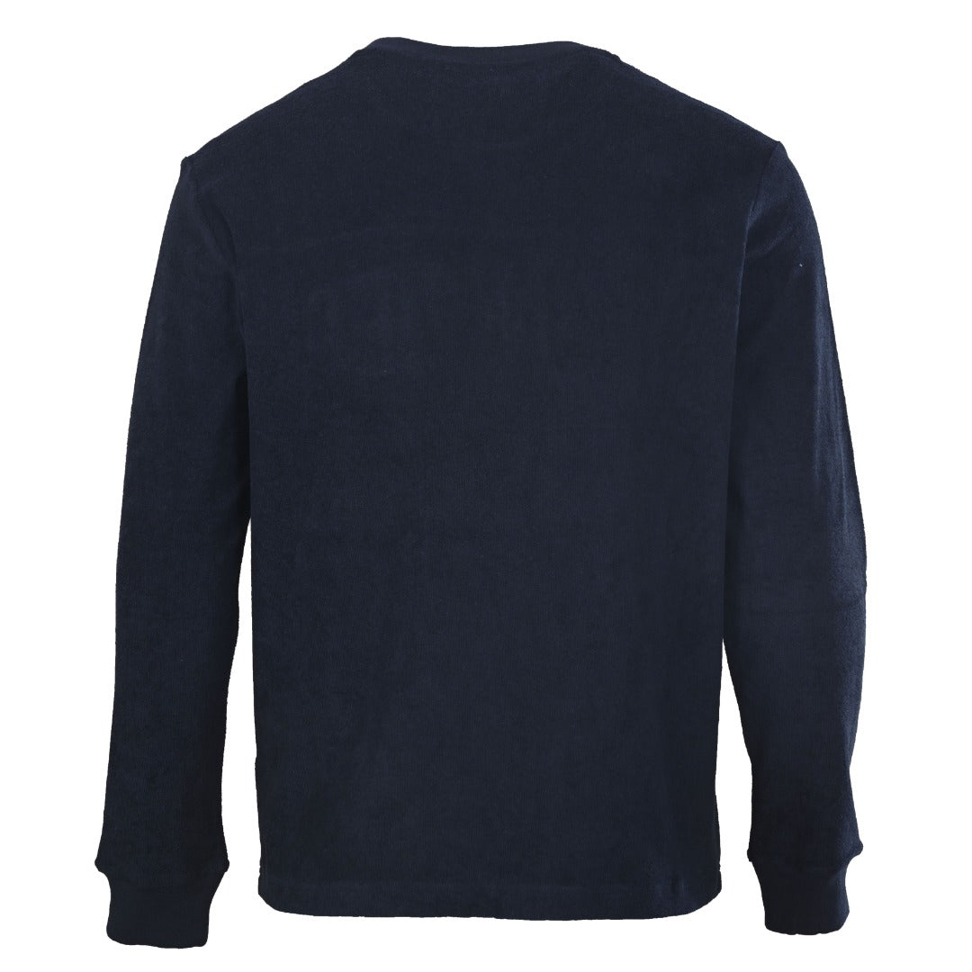 Varsity Logo Terry Crewneck Navy