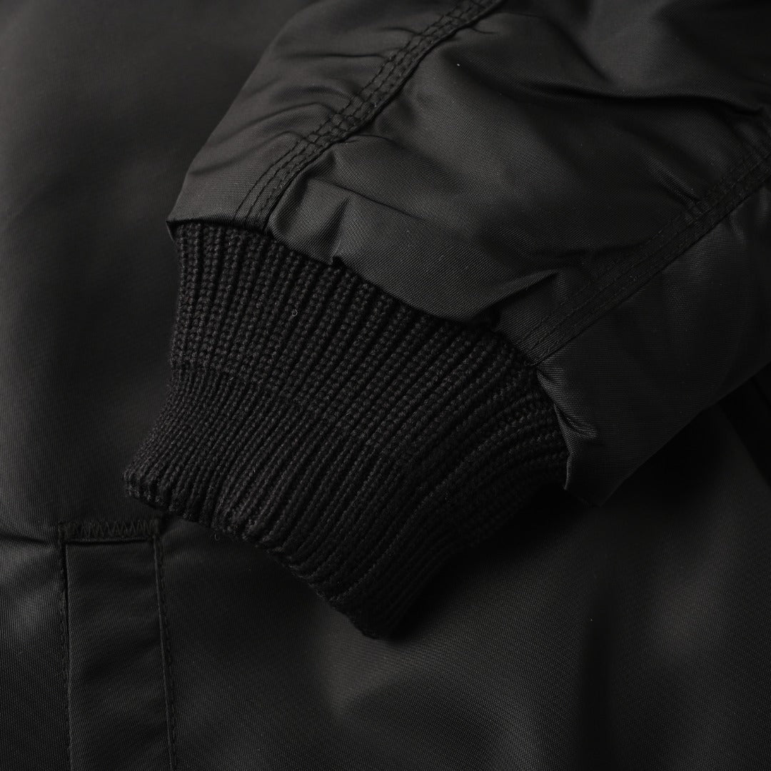 Corduroy Collar Western Black