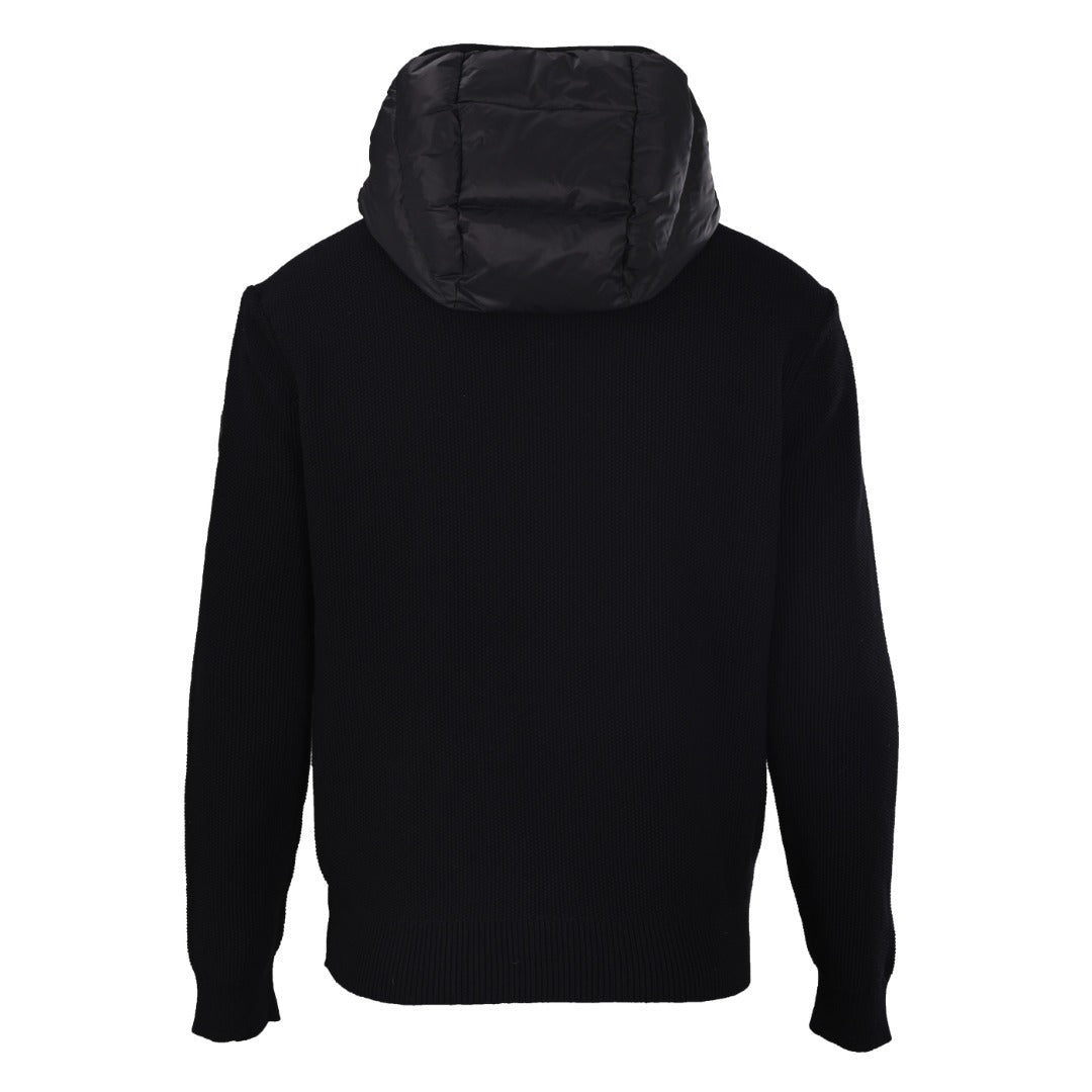 Down Padded Cotton Hooded Black