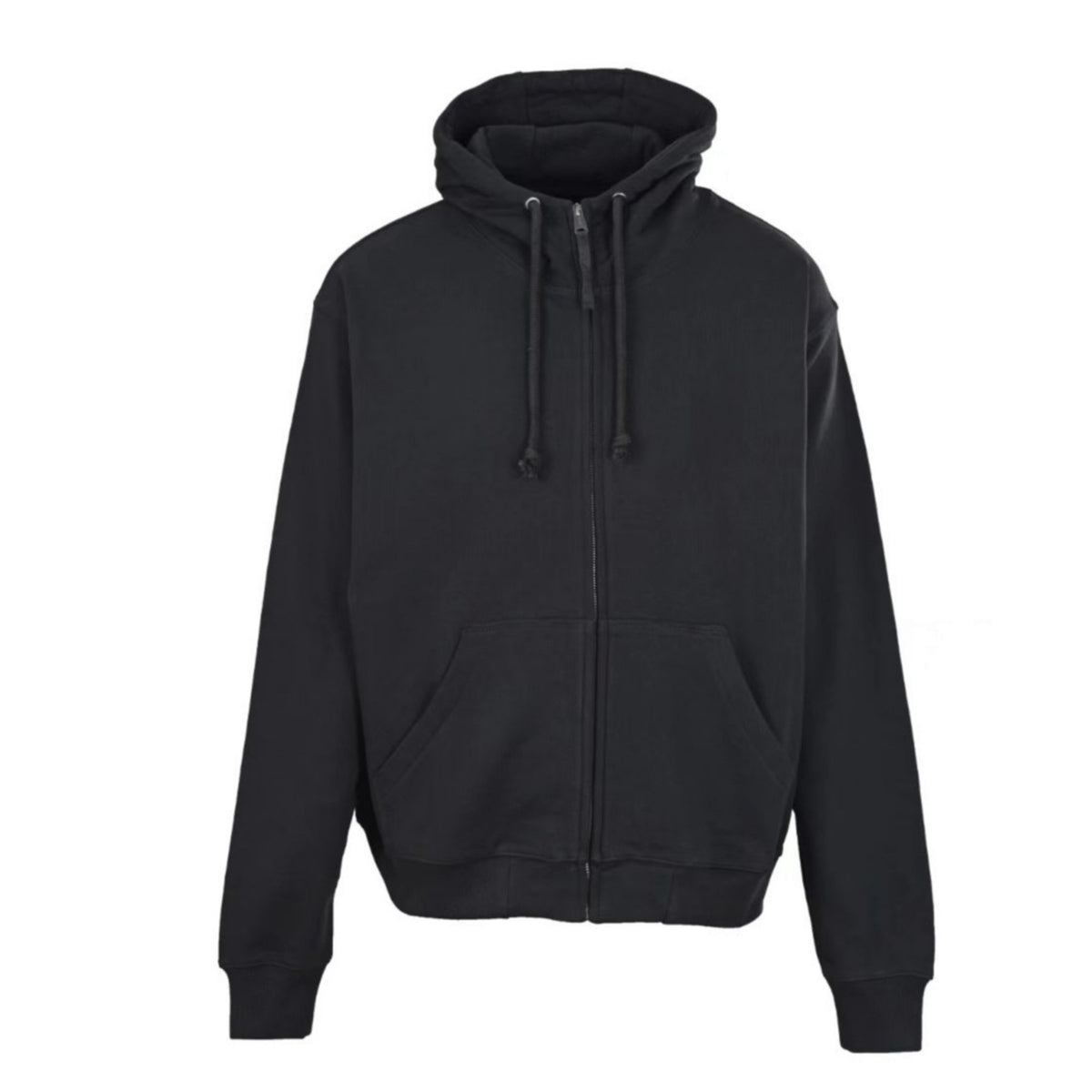 Full-Zip Hooded Black