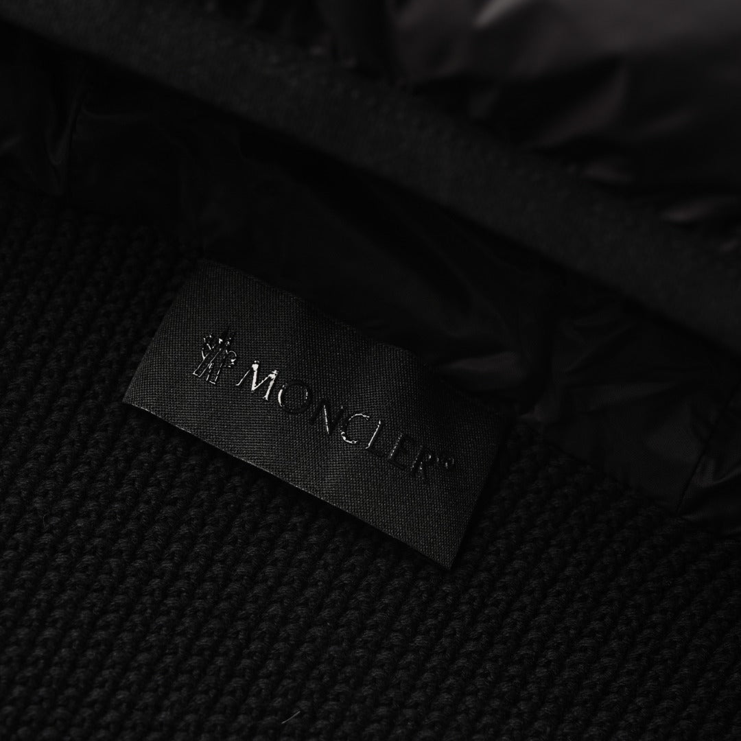 Down Padded Cotton Hooded Black