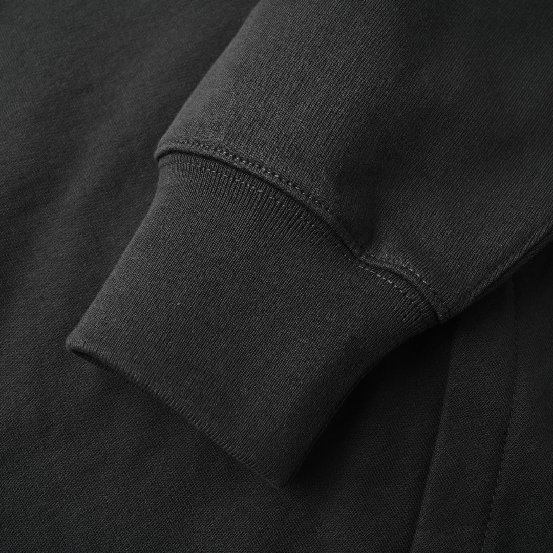 Full-Zip Hooded Black
