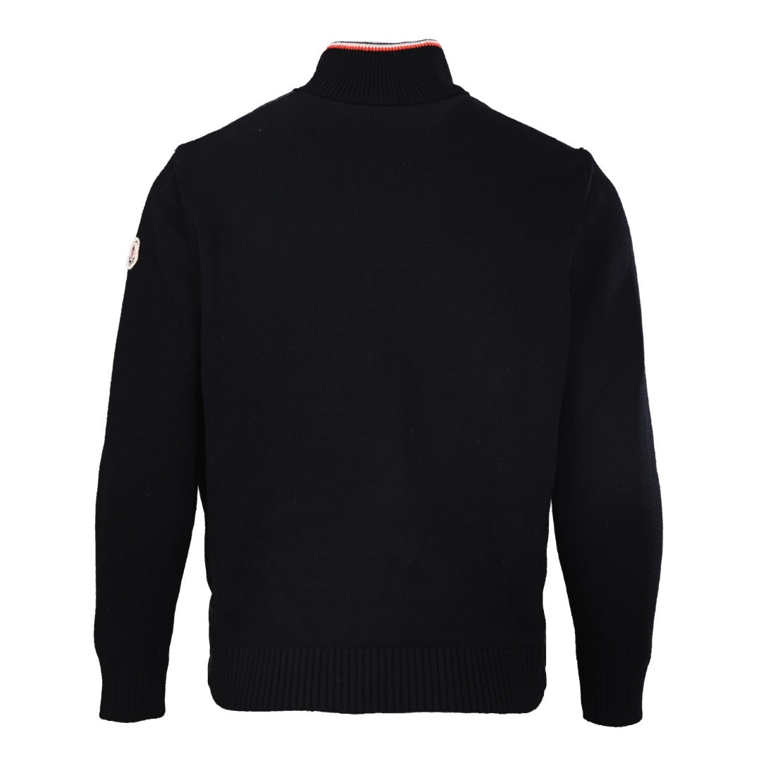 Panelled Cardigan Black