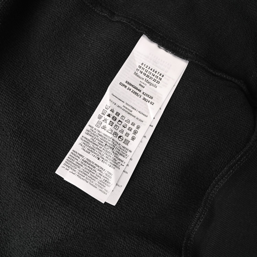 Full-Zip Hooded Black
