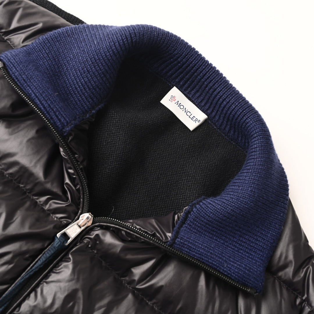 Panelled Cardigan Black