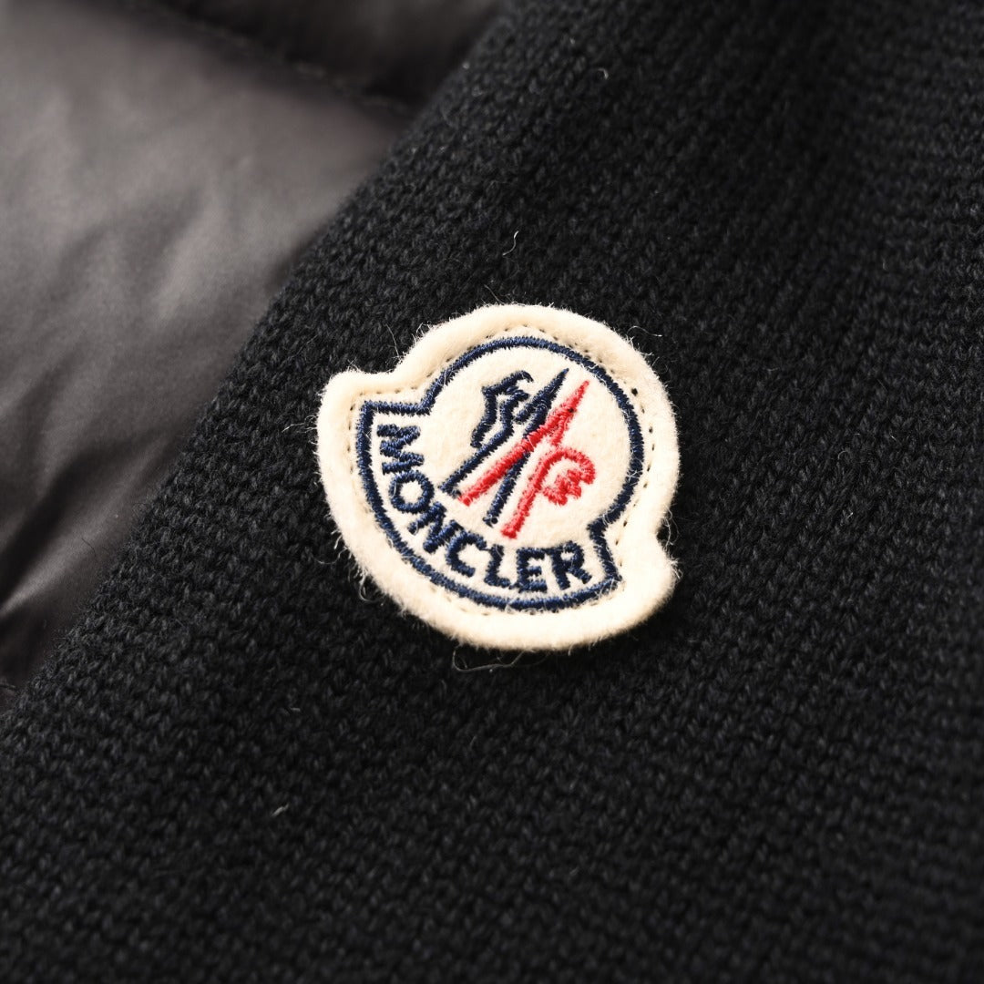 Panelled Cardigan Black