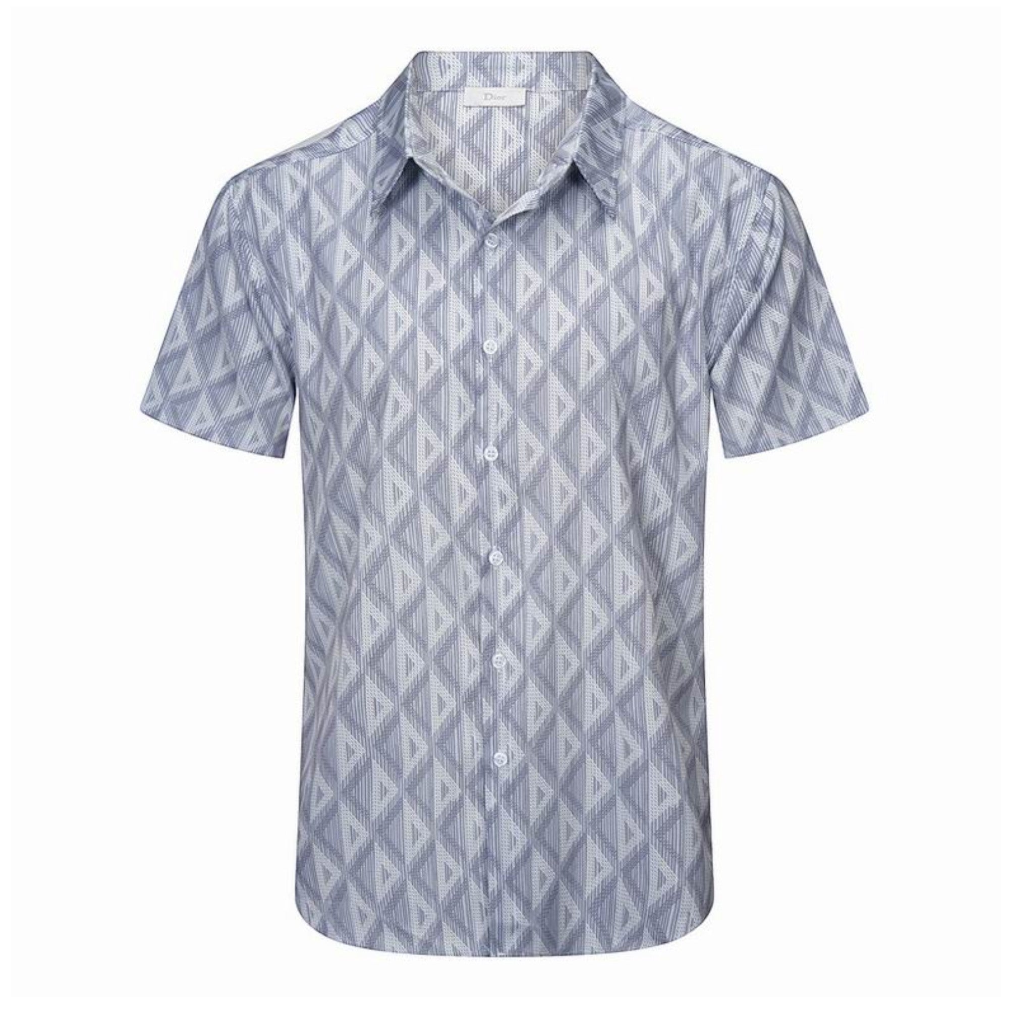 CD Diamond Silk Shirt Grey White