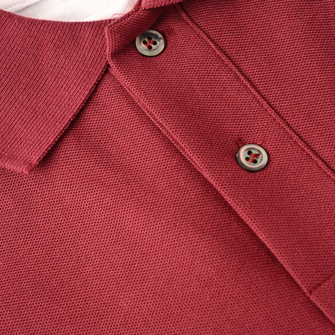 Conceptual Triangle Logo Burgundy & White