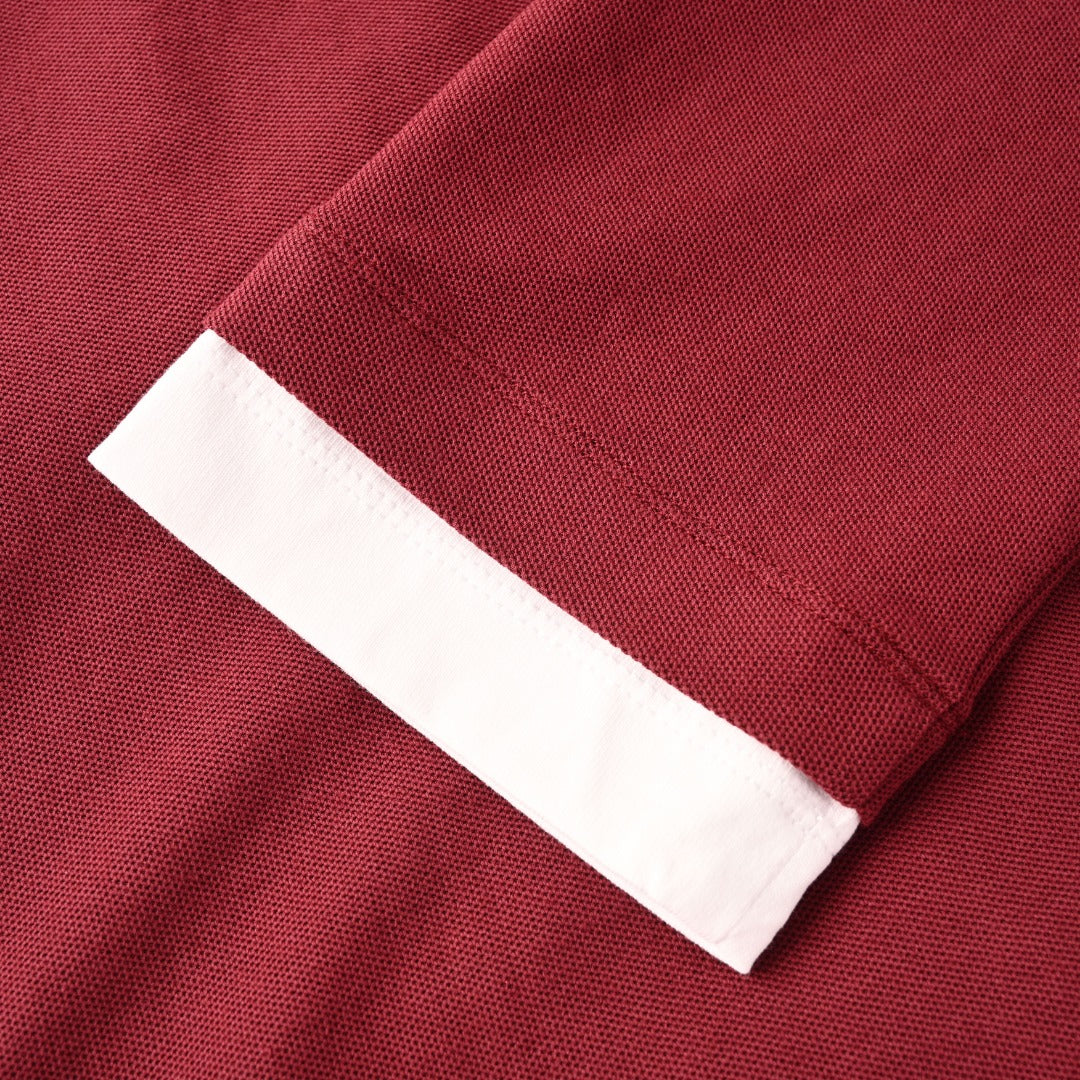 Conceptual Triangle Logo Burgundy & White