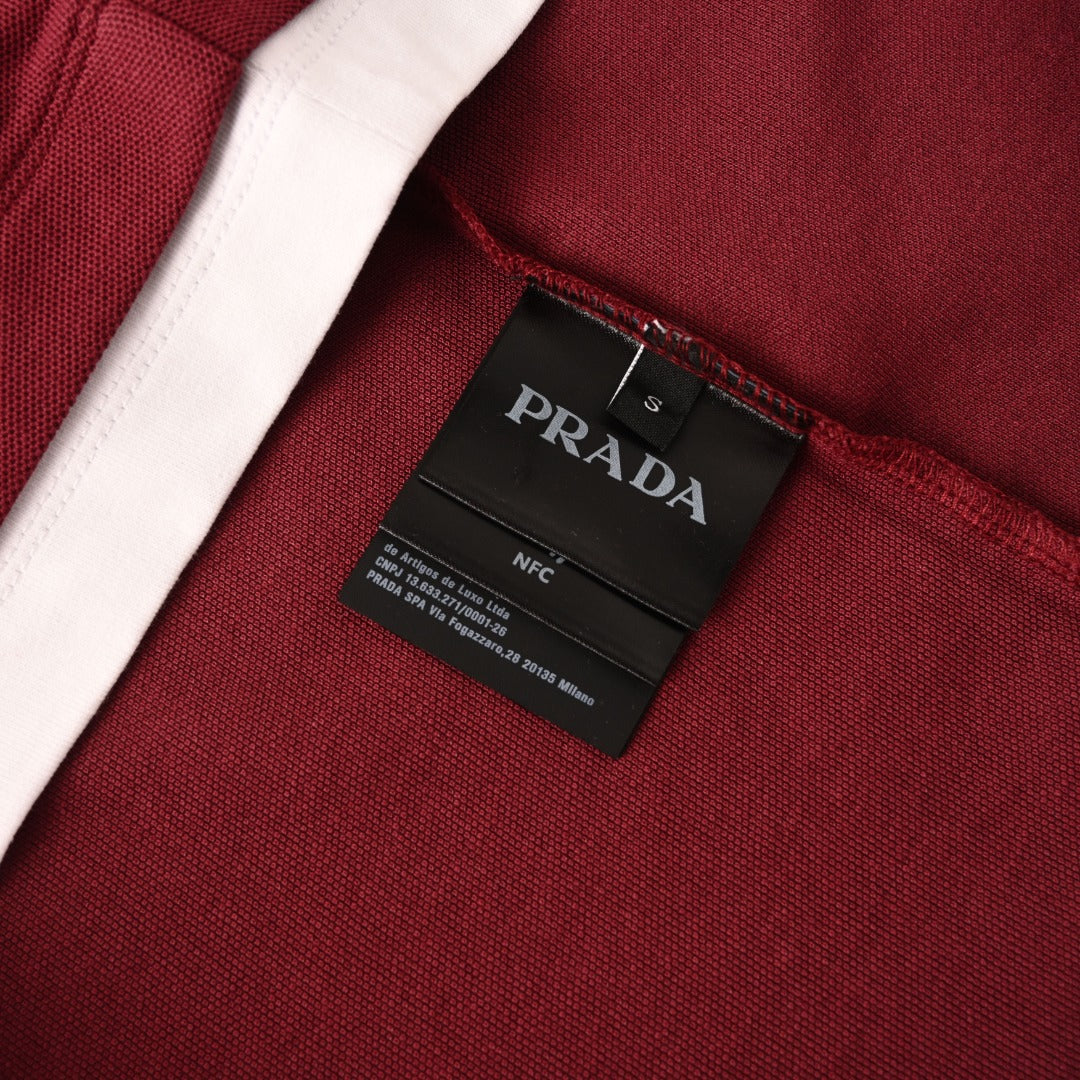 Conceptual Triangle Logo Burgundy & White