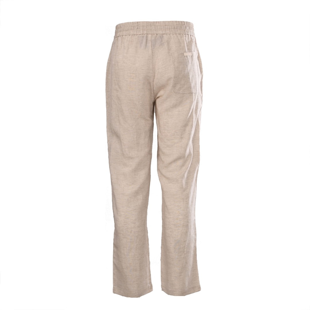 Linen Drawstring Safari Beige
