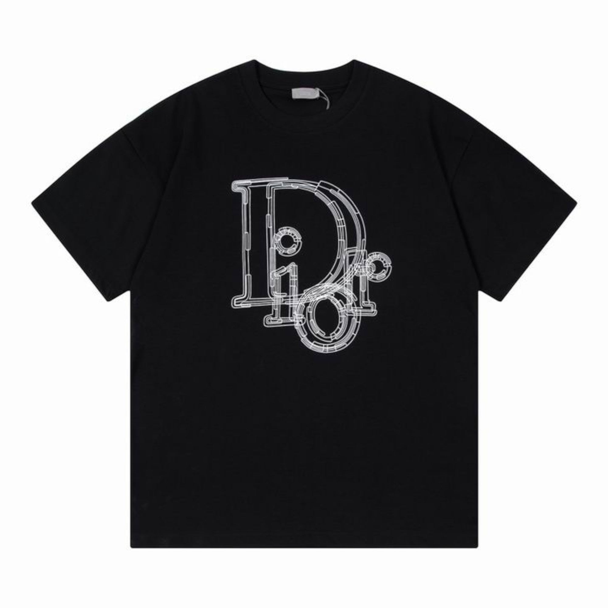 Wireframe Logo T-Shirt Black