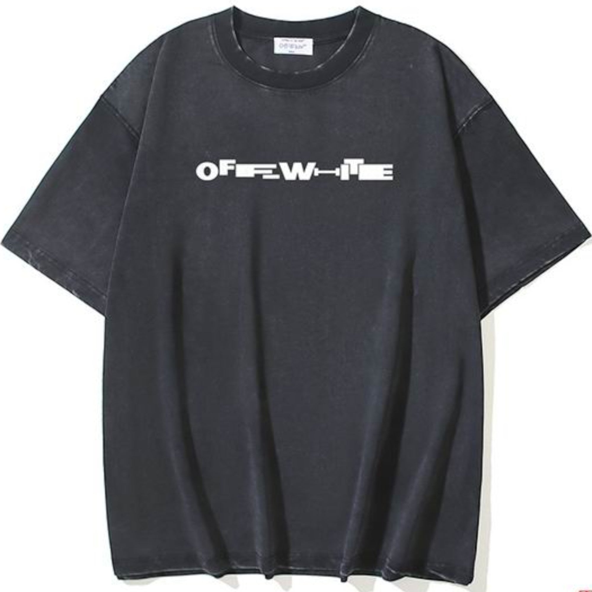 Glitch Logo Skate T-Shirt Washed Black