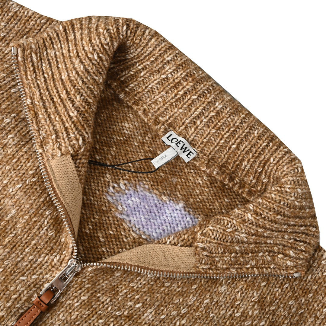 Anagram Zip-Up Beige / Natural