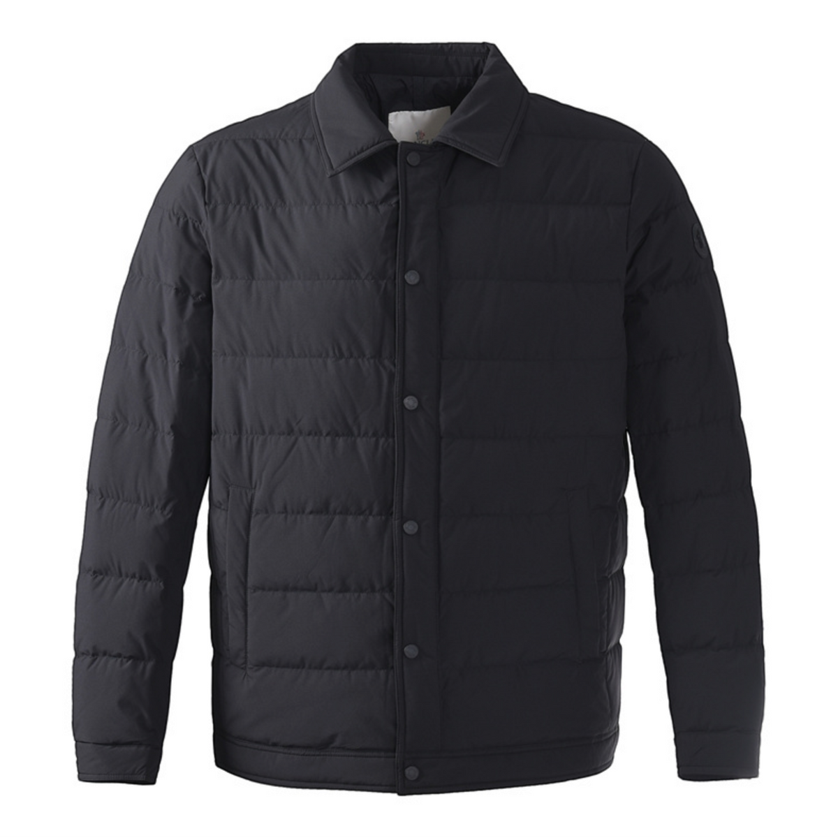 Quilted Snap-Front Black