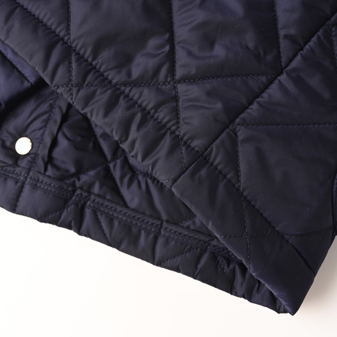 Quilted Re-Nylon Navy Blue