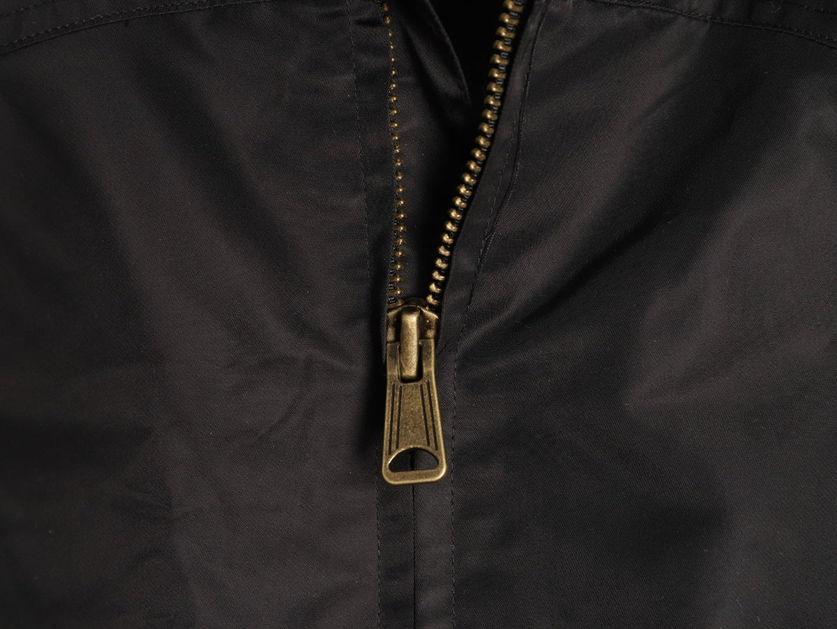 Corduroy Collar Western Black