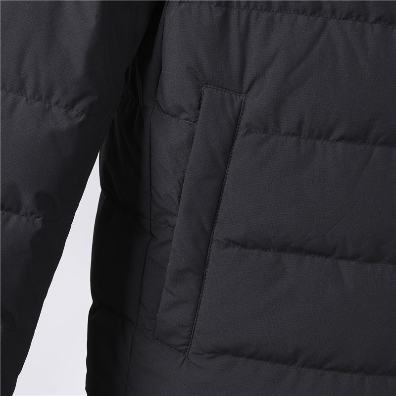 Quilted Snap-Front Black