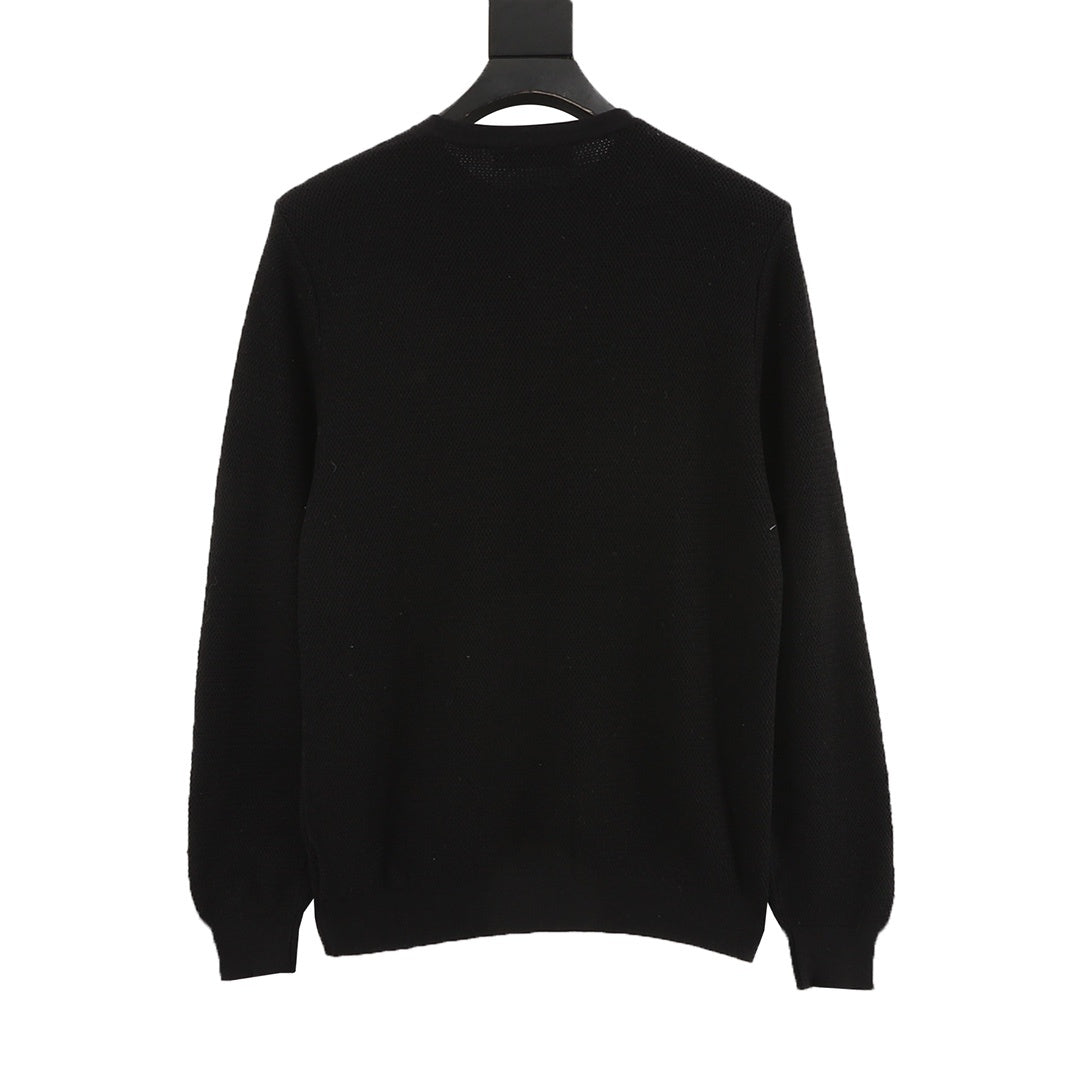 Knit Henley Black