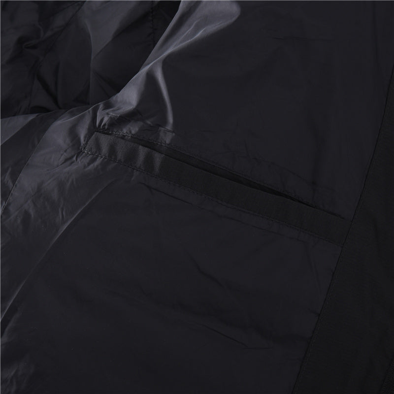 Quilted Snap-Front Black