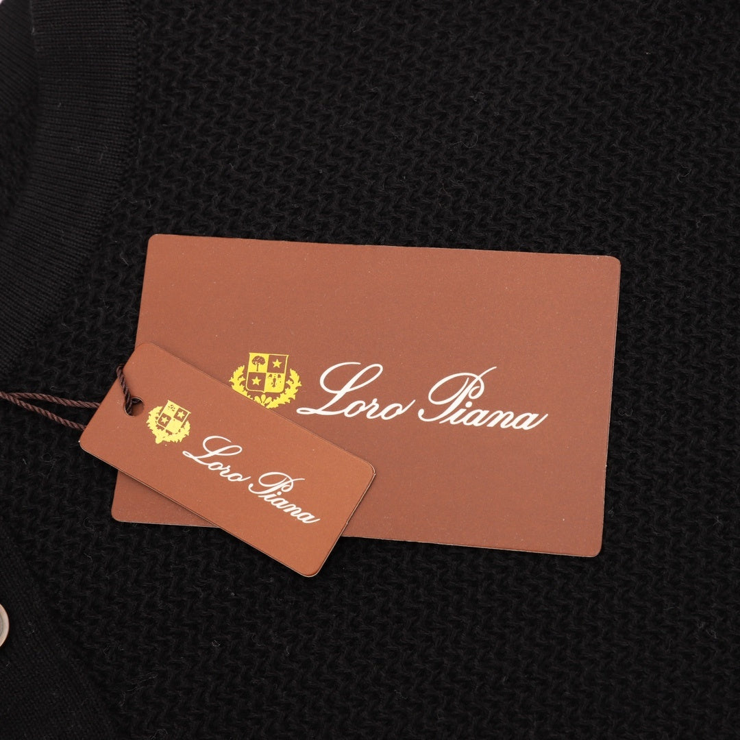 Knit Henley Black