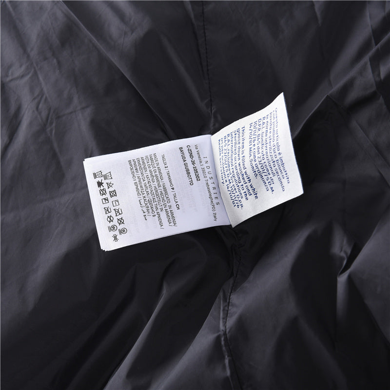 Quilted Snap-Front Black