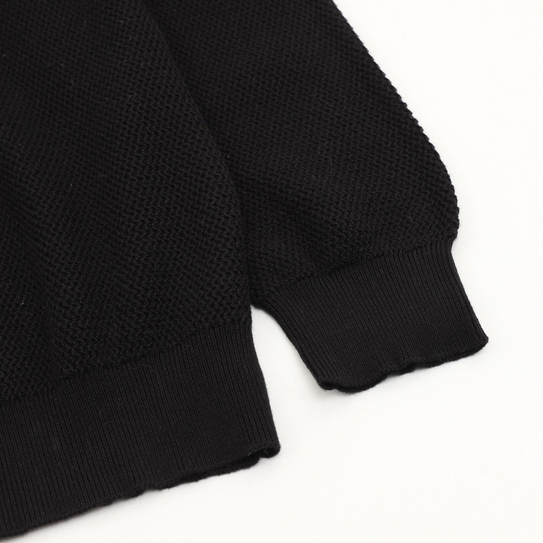 Knit Henley Black