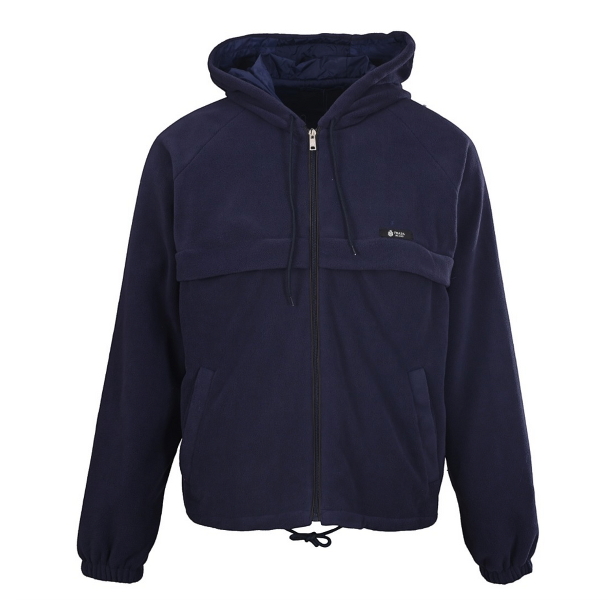 Hooded Technical Blouson Navy Blue