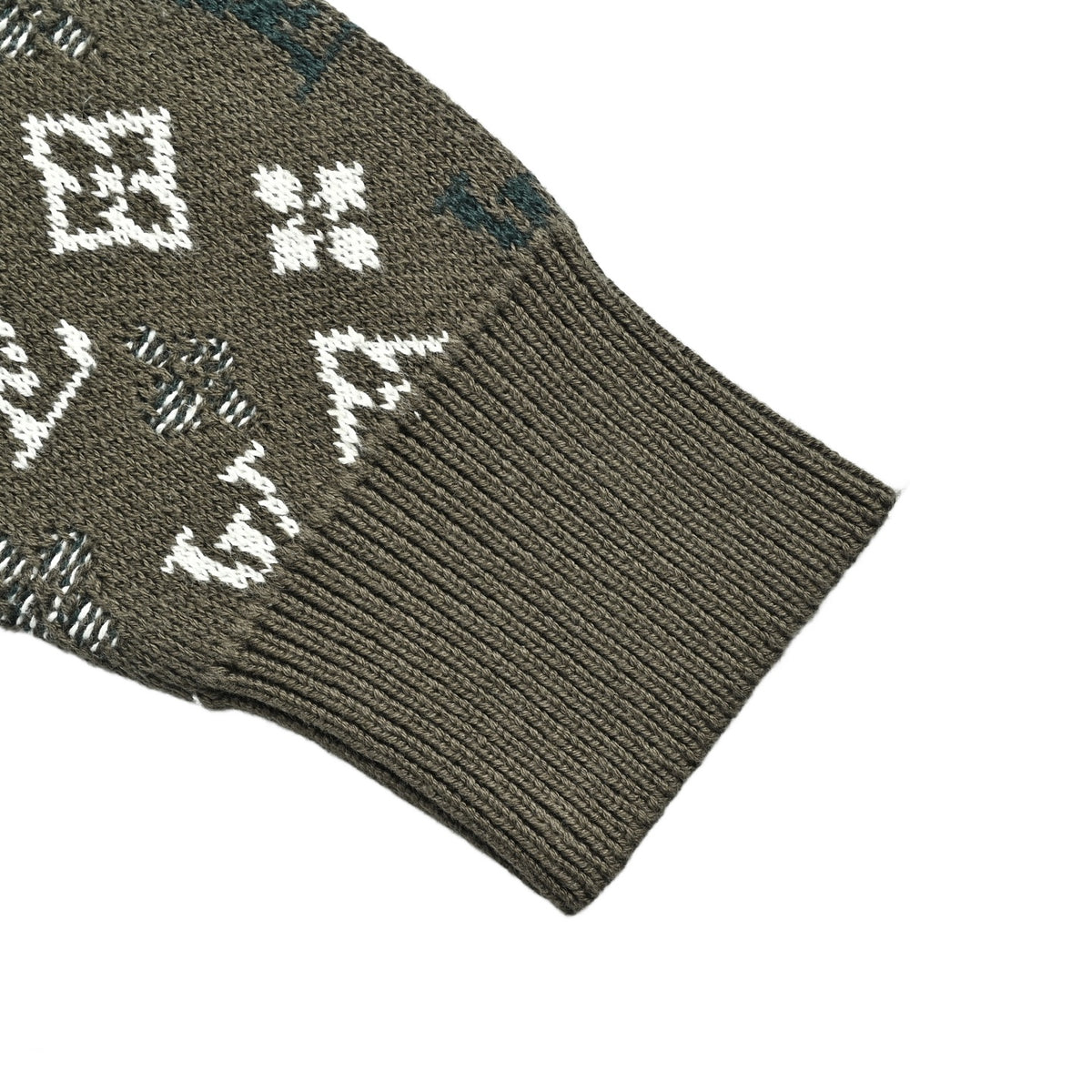 Monogram Pullover Forest Green