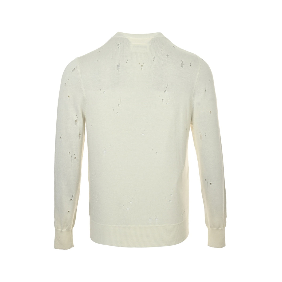 Jacquard Distressed Off-White