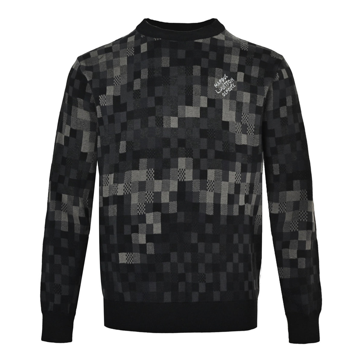 Damoflage Jacquard Pullover Black